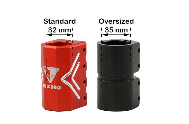 Objímka standard vs oversized