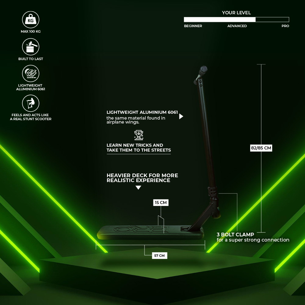 NKD Pro Trampoline Freestyle Koloběžk
