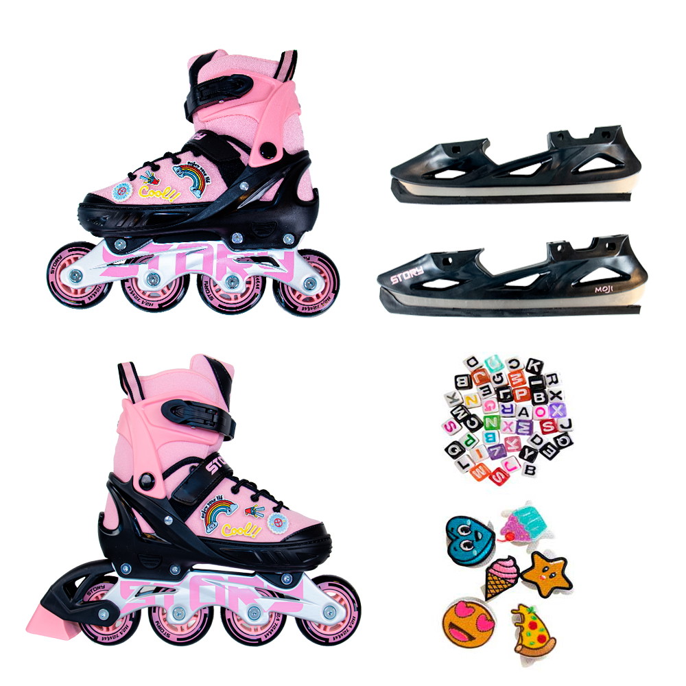 Nastavitelné inline brusle Story Moji
