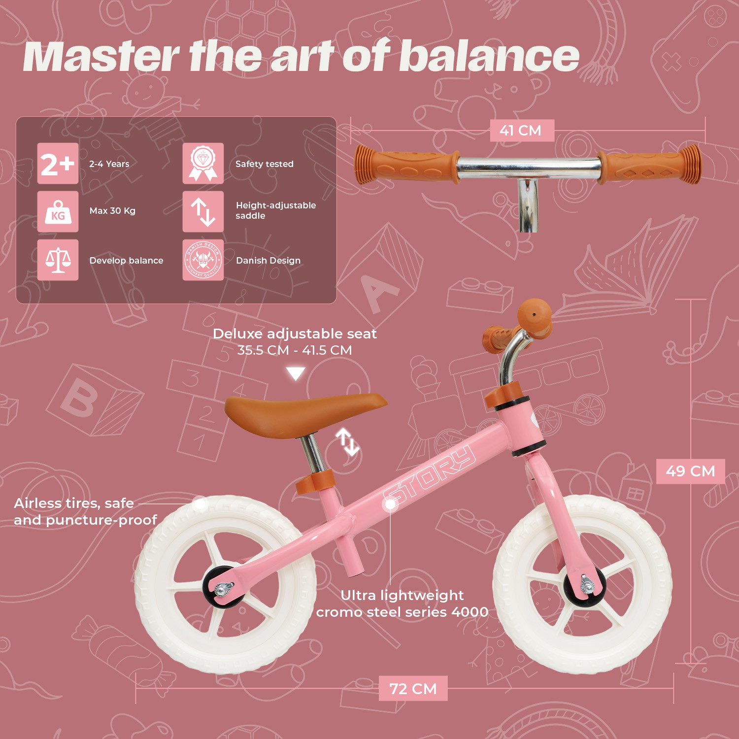 Futókerékpár Story Run Racer
