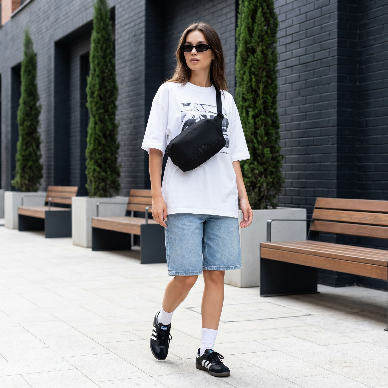 Annox Ecosmart Sling Bag – Vodotěsná taška z upcyklovaného materiálu pro koloběžky, skateboardy a kolečkové brusle