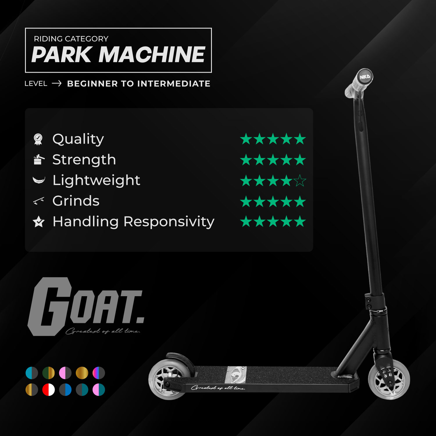 NKD GOAT Freestyle Koloběžk