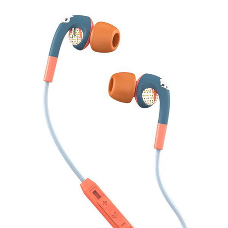 Skullcandy Fix ve vnitřním uchu s mikrofonem - Geo / Černá / Chrom