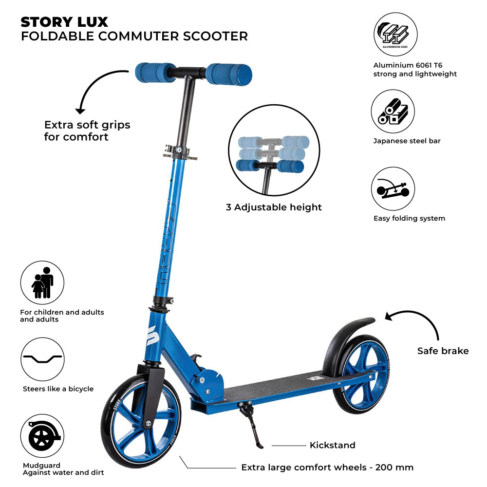 Story Lux Skládací Koloběžka pro Dojíždějící