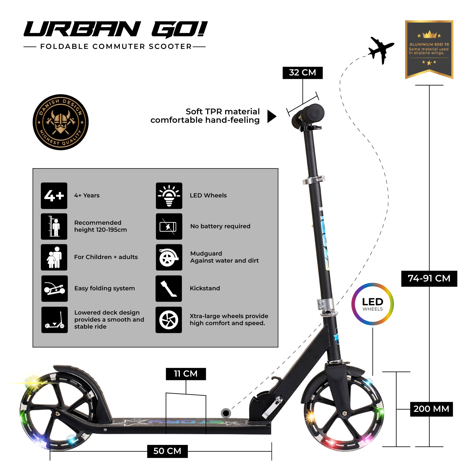 Story Urban GO! Skladný dojížděcí koloběžka