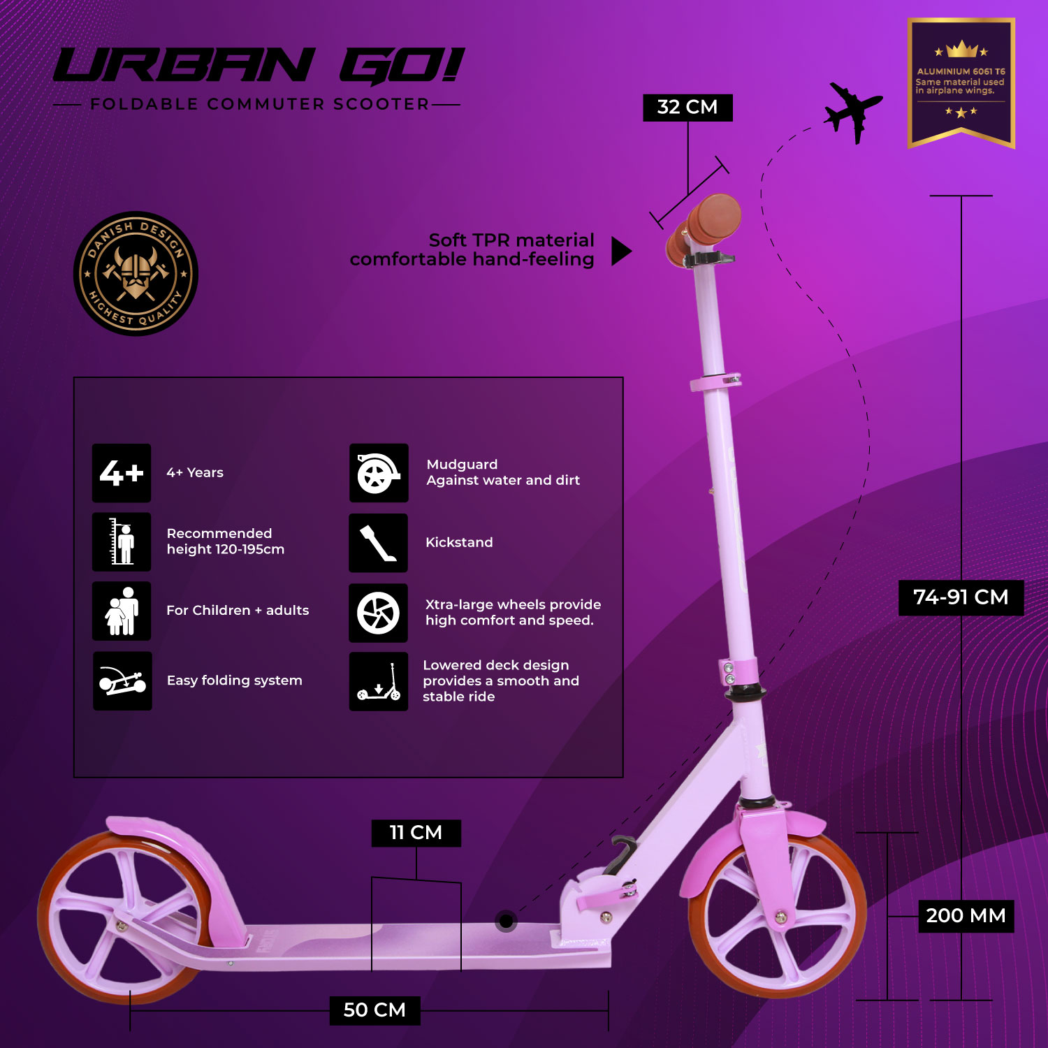 Story Urban GO! Skladný dojížděcí koloběžka