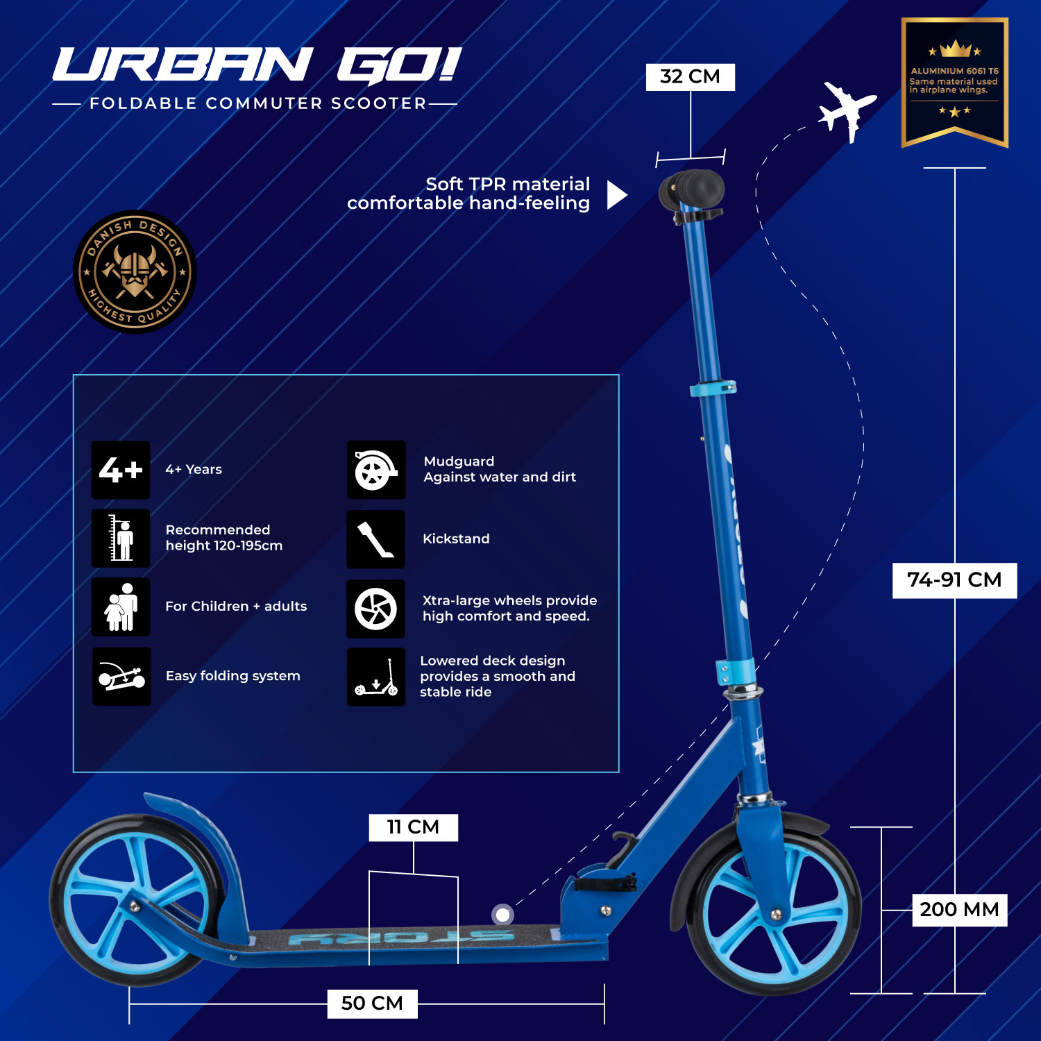 Story Urban GO! Skladný dojížděcí koloběžka