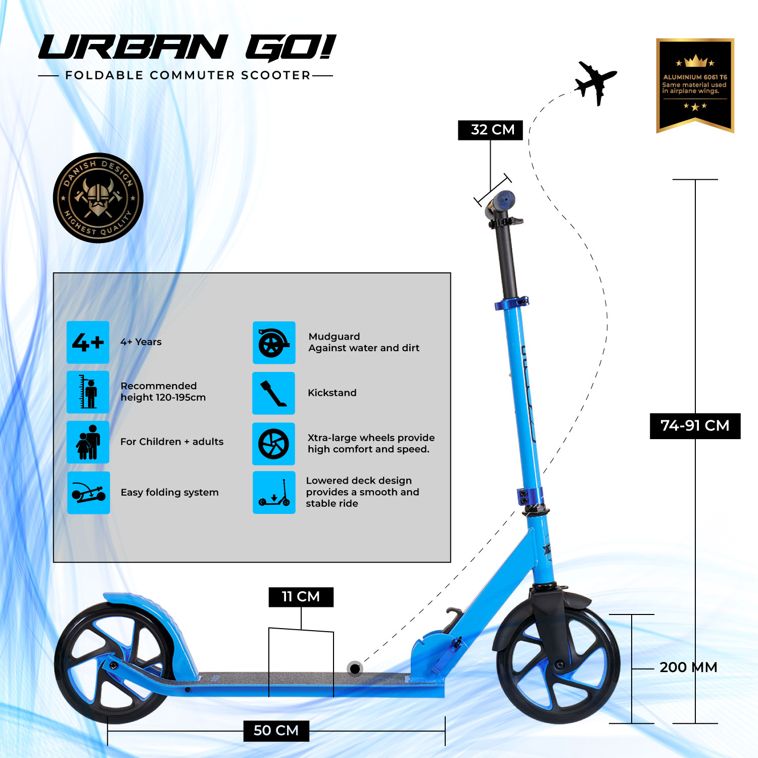 Story Urban GO! Skladný dojížděcí koloběžka