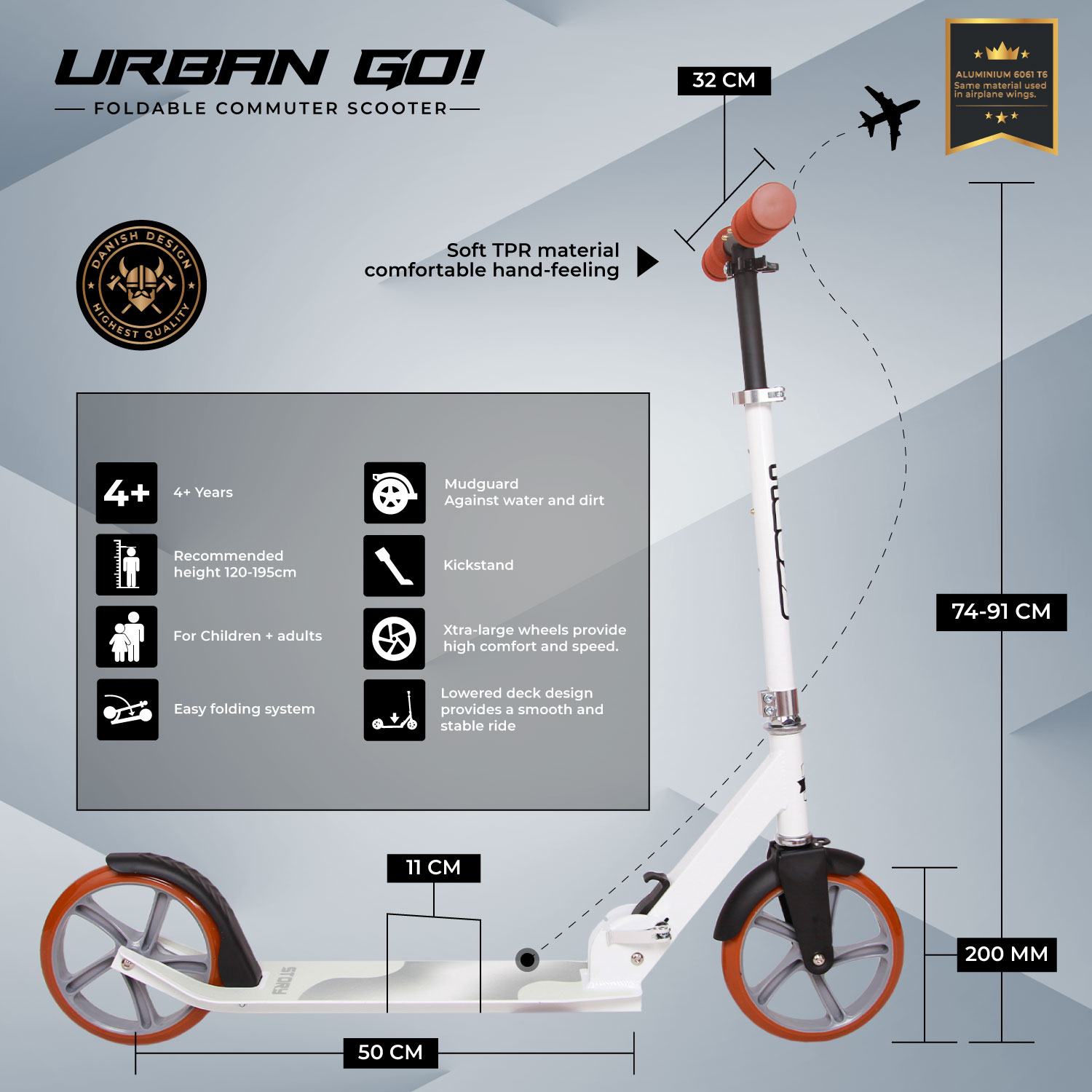 Story Urban GO! Skladný dojížděcí koloběžka