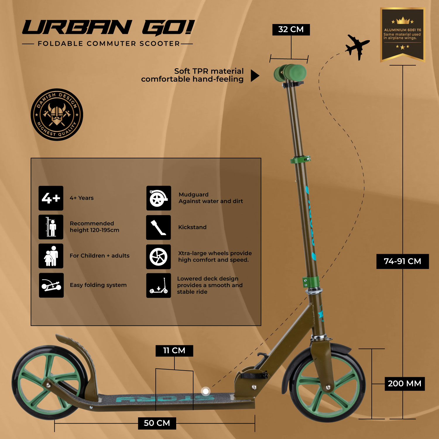 Story Urban GO! Skladný dojížděcí koloběžka