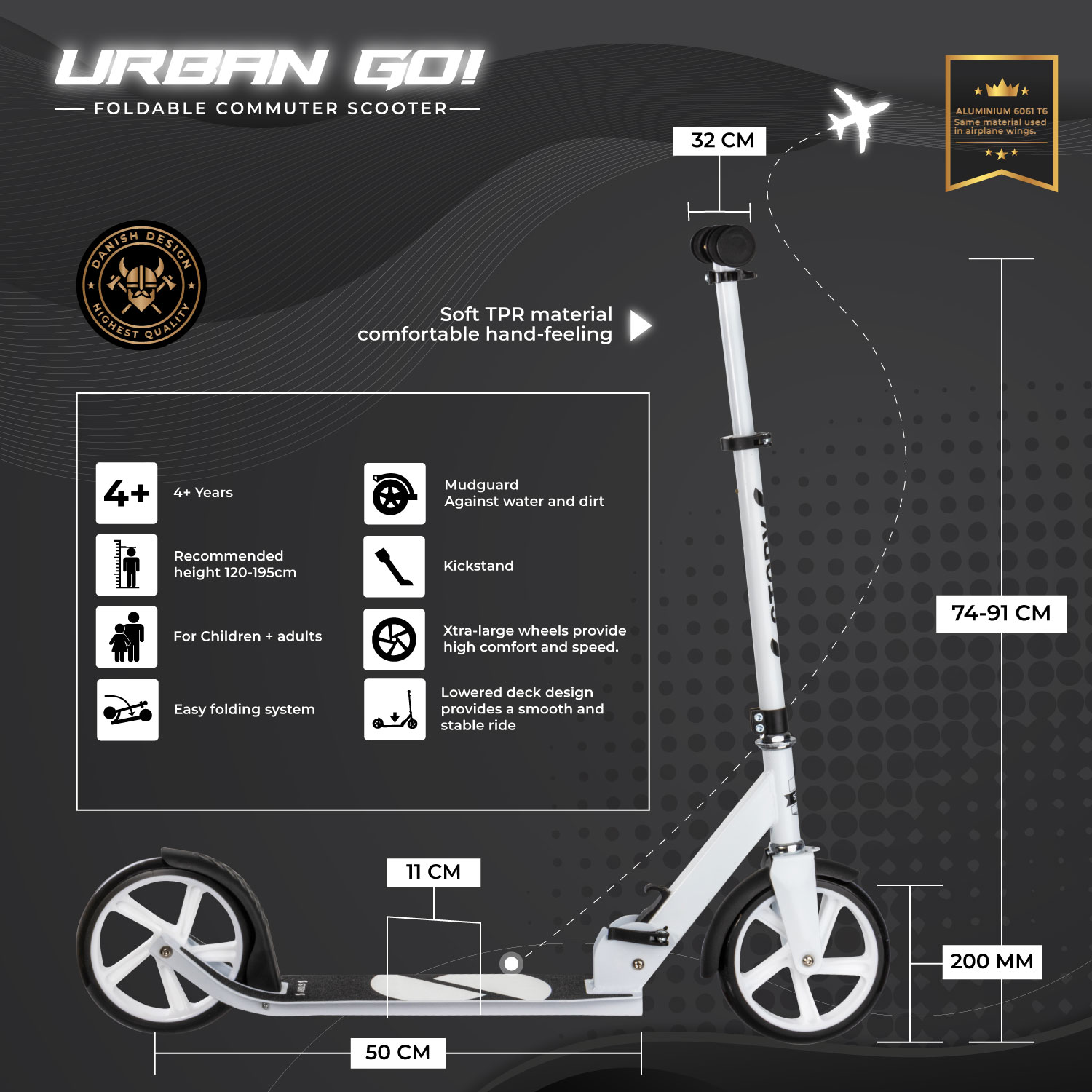 Story Urban GO! Skladný dojížděcí koloběžka