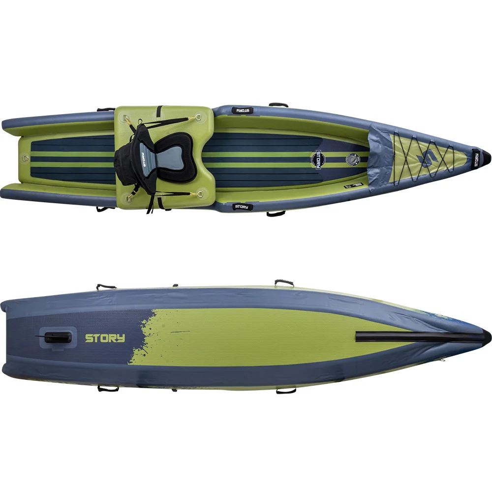 Příběh Hunter Hybrid Sit-on-top lova, rybaření, kajak, kanoe a SUP - nafukovací